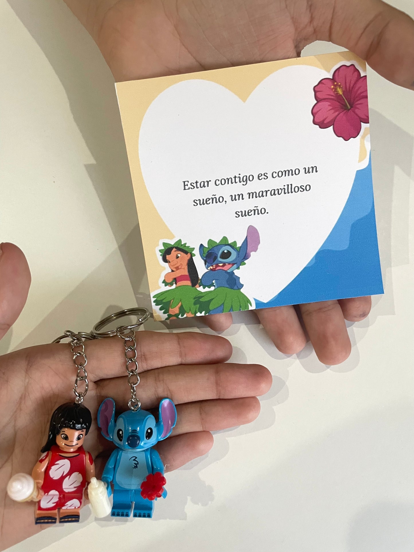 Set llaveros de Lilo y Stitch 🌺🌊