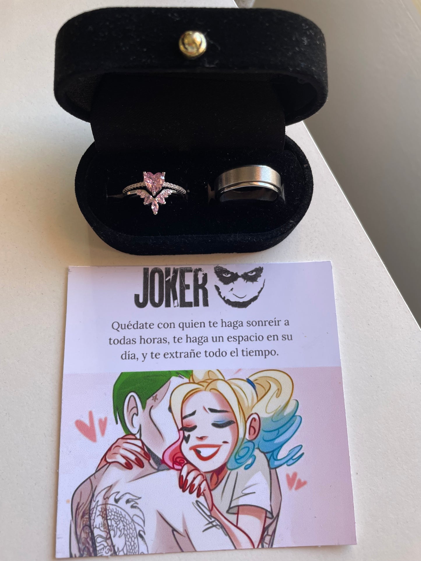 Anillos promesa Joker y Harley Queen 💕✨