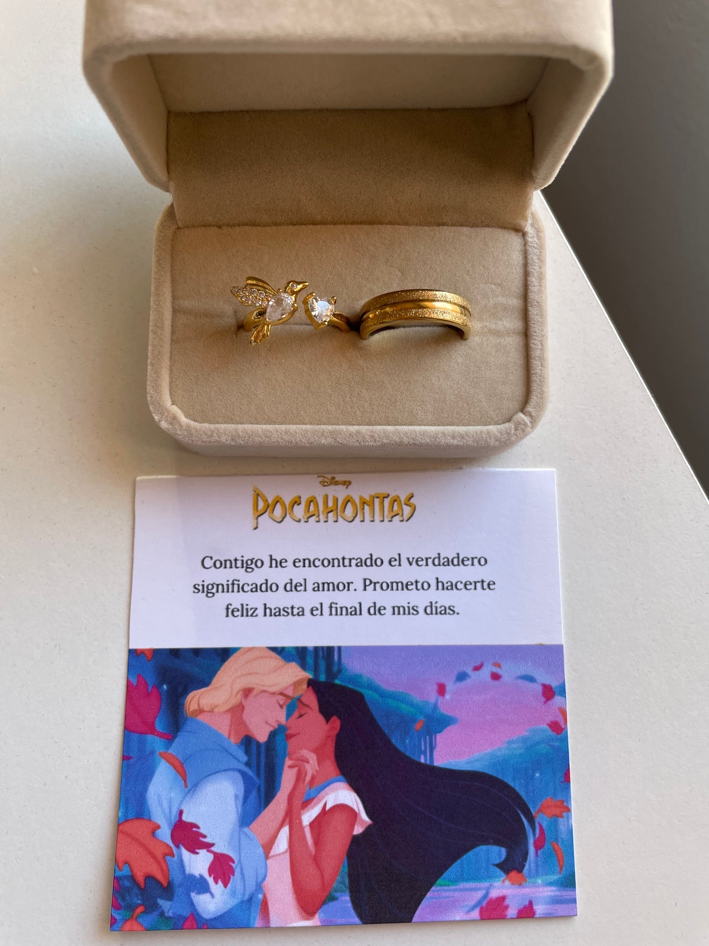 Anillos de promesa de Pocahontas ✨
