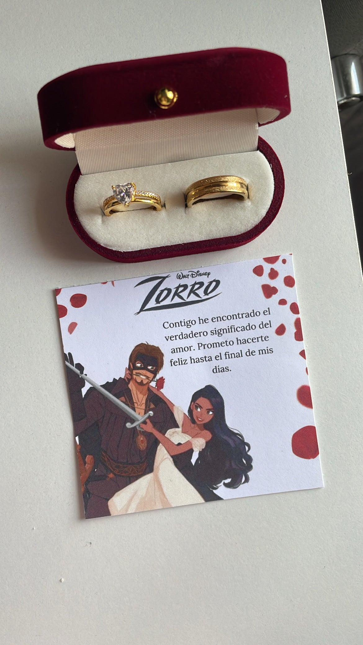 Anillos promesa El Zorro 🦊✨