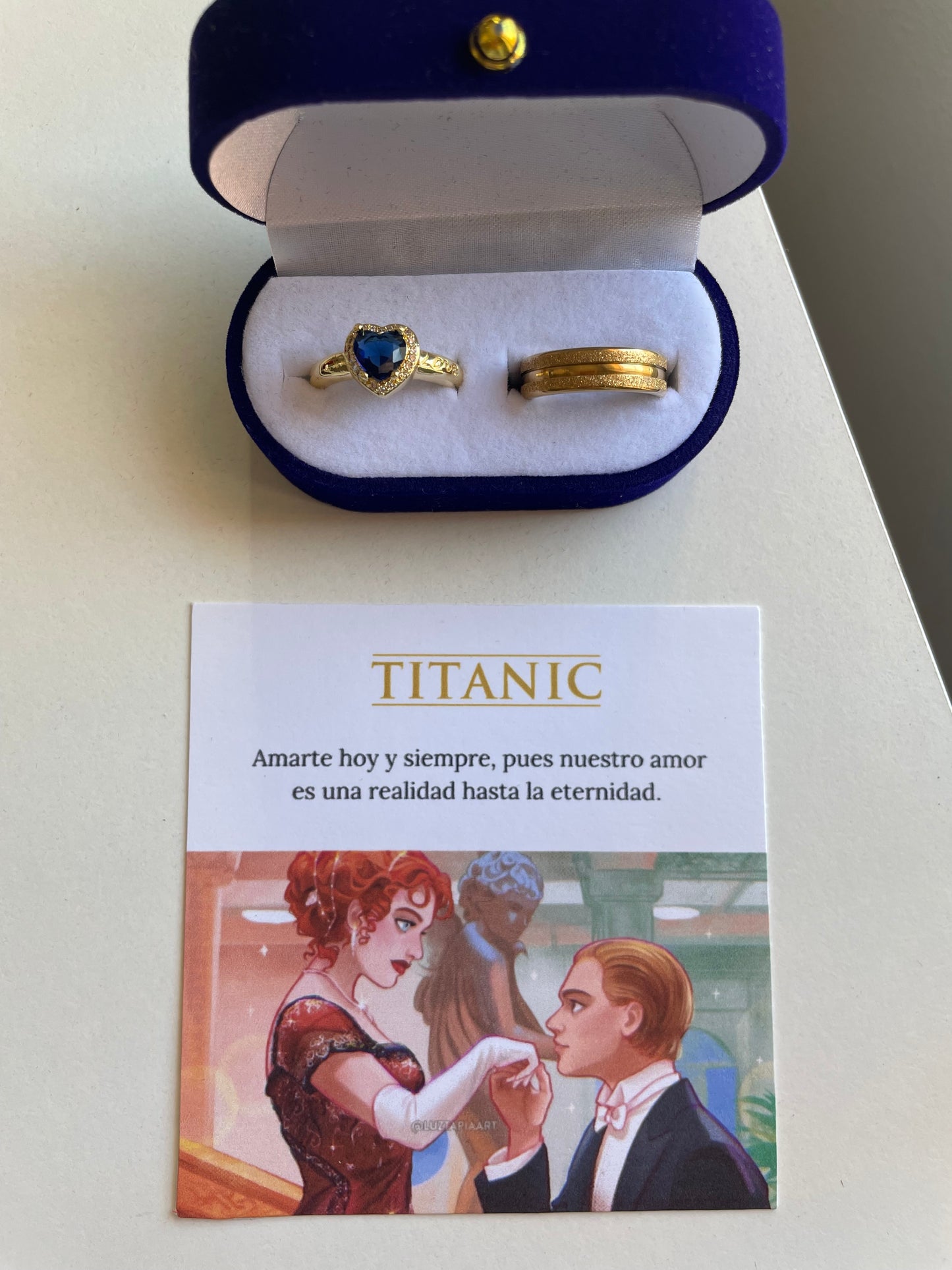 Anillos promesa Titanic