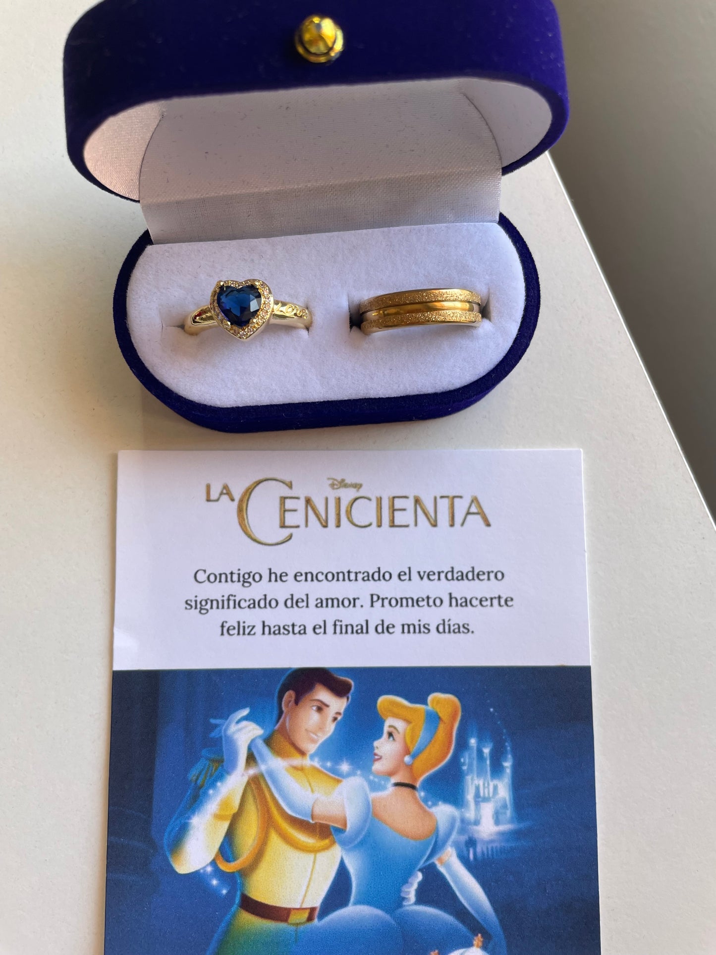 Anillos Promesa Inspiración Cenicienta 💙