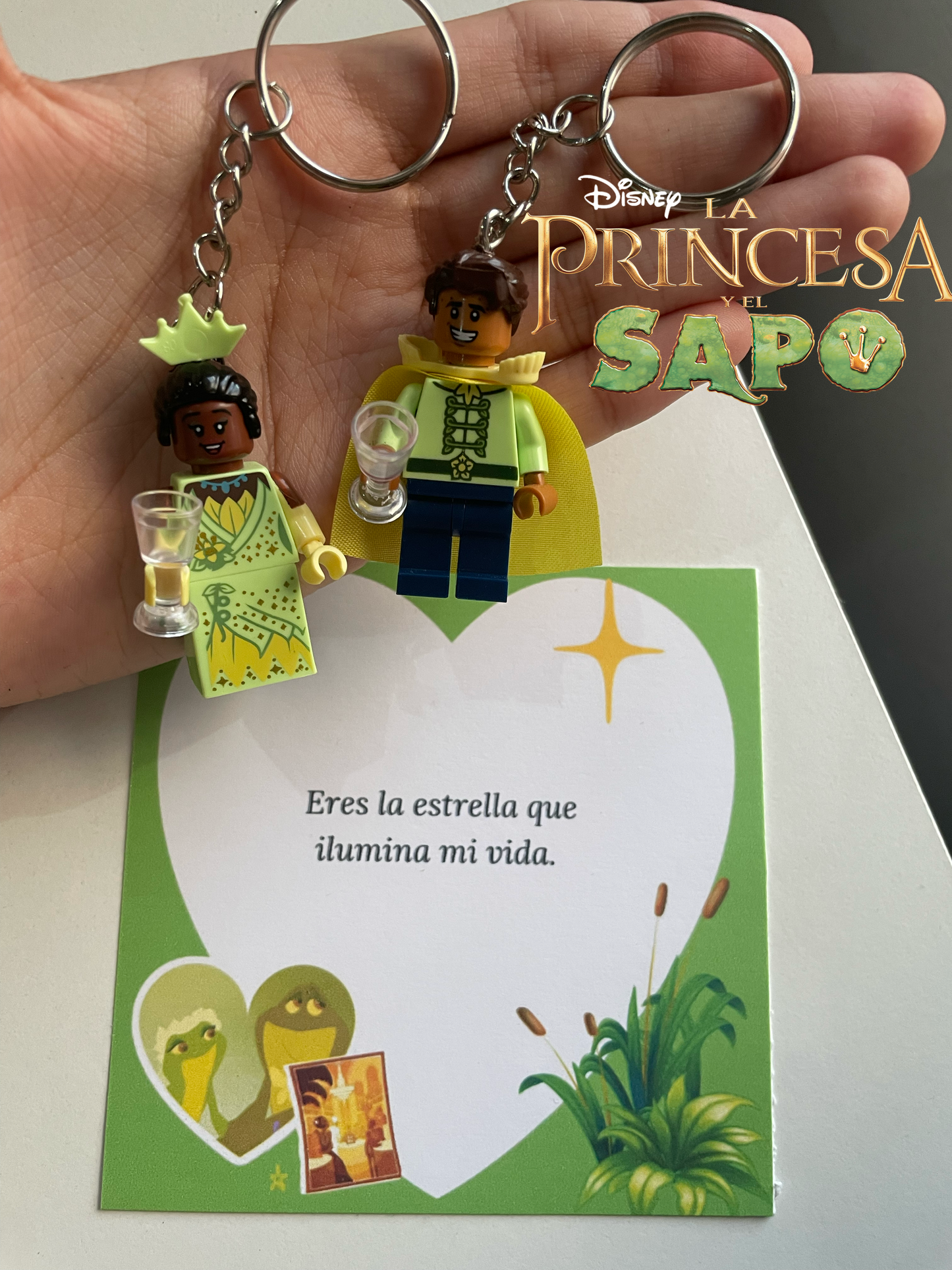 Set llaveros de Princesa y el Sapo 🐸✨