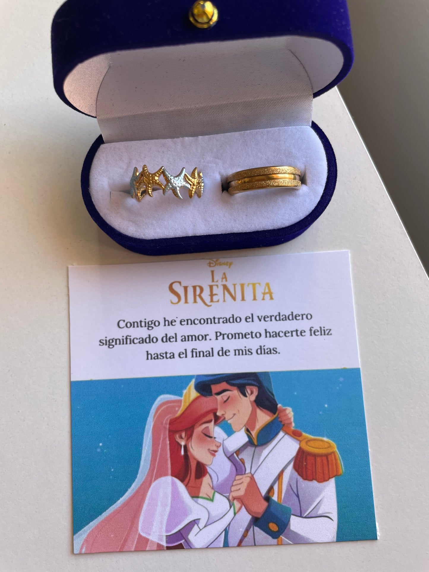 Anillos Promesa Inspiración La Sirenita 🌊