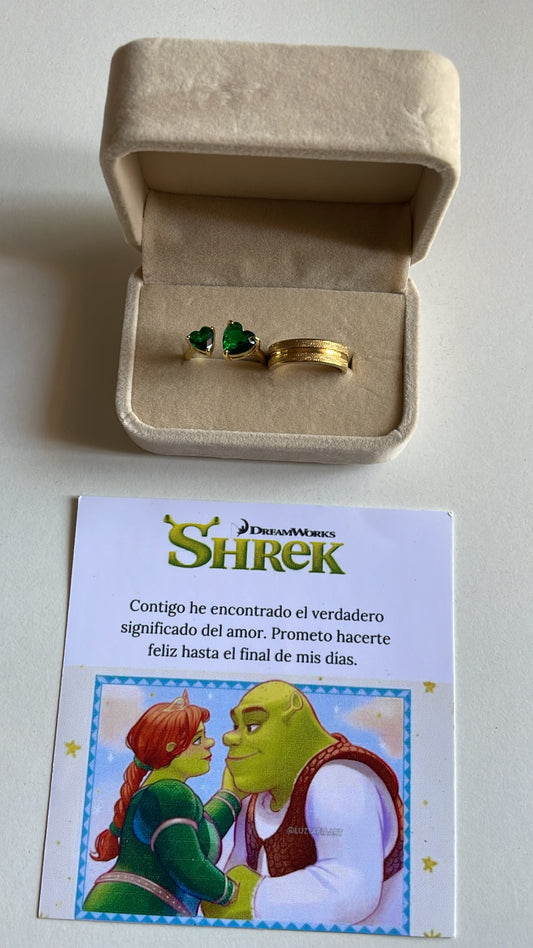 Anillos de promesa Shrek