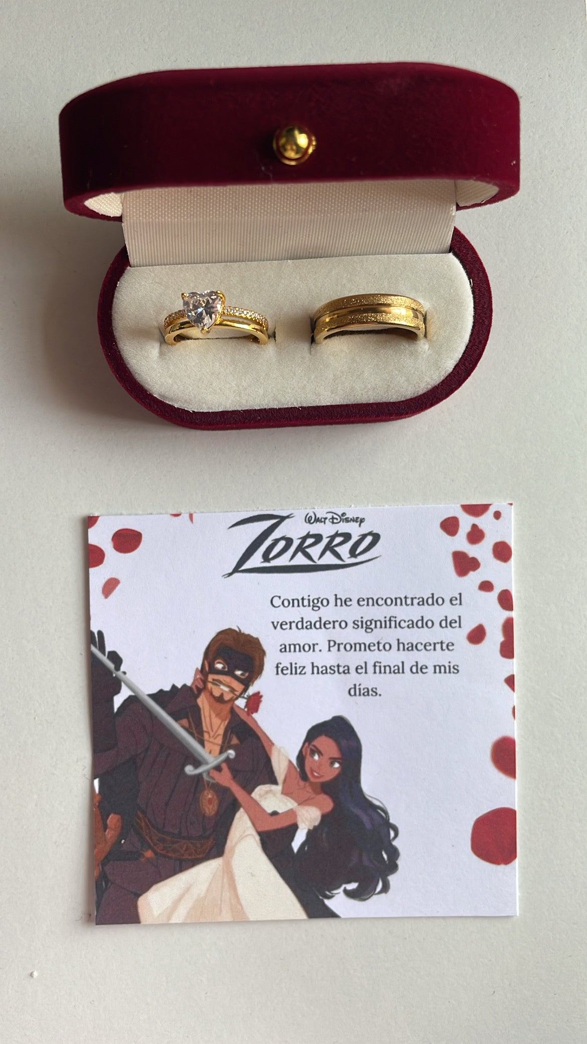 Anillos promesa El Zorro 🦊✨