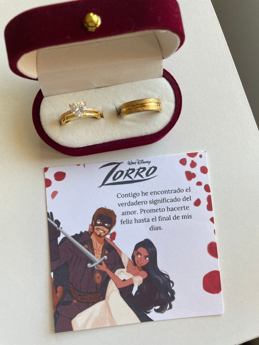 Anillos promesa El Zorro 🦊✨