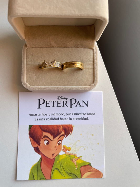 Anillos Promesa Campanilla y Peter Pan 🧚✨
