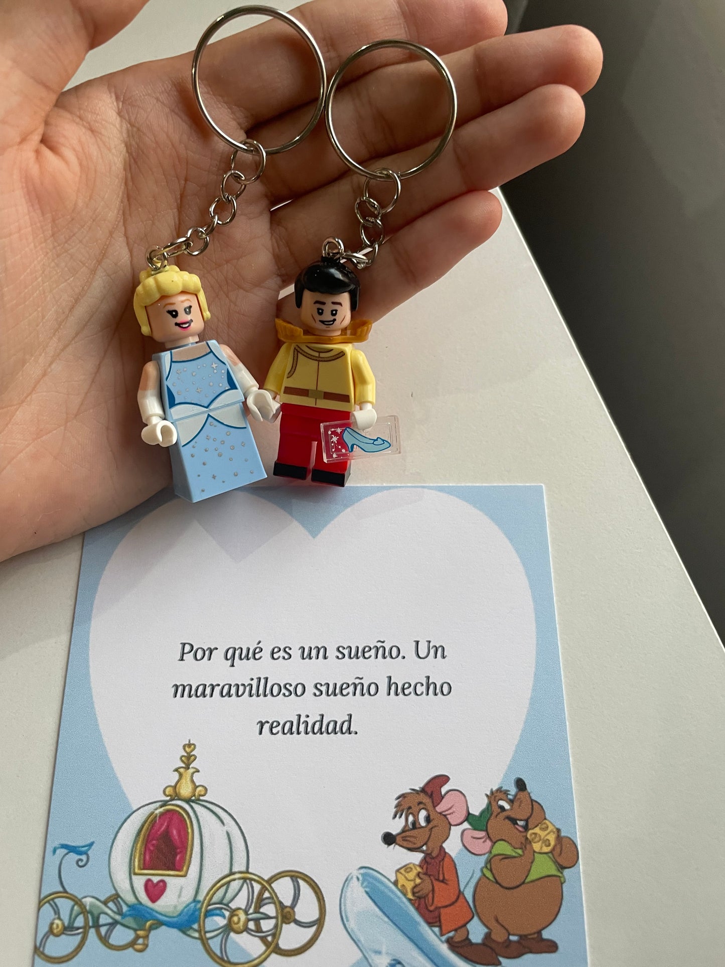 Set llaveros de Cenicienta 🐭💎