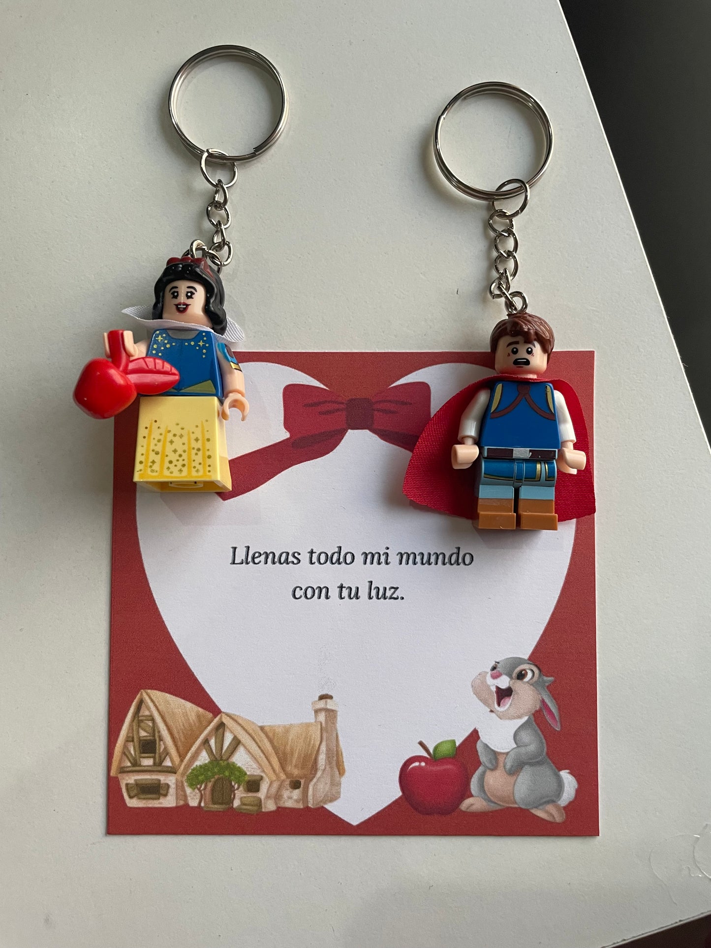 Set llaveros de Blancanieves 🍎🪞