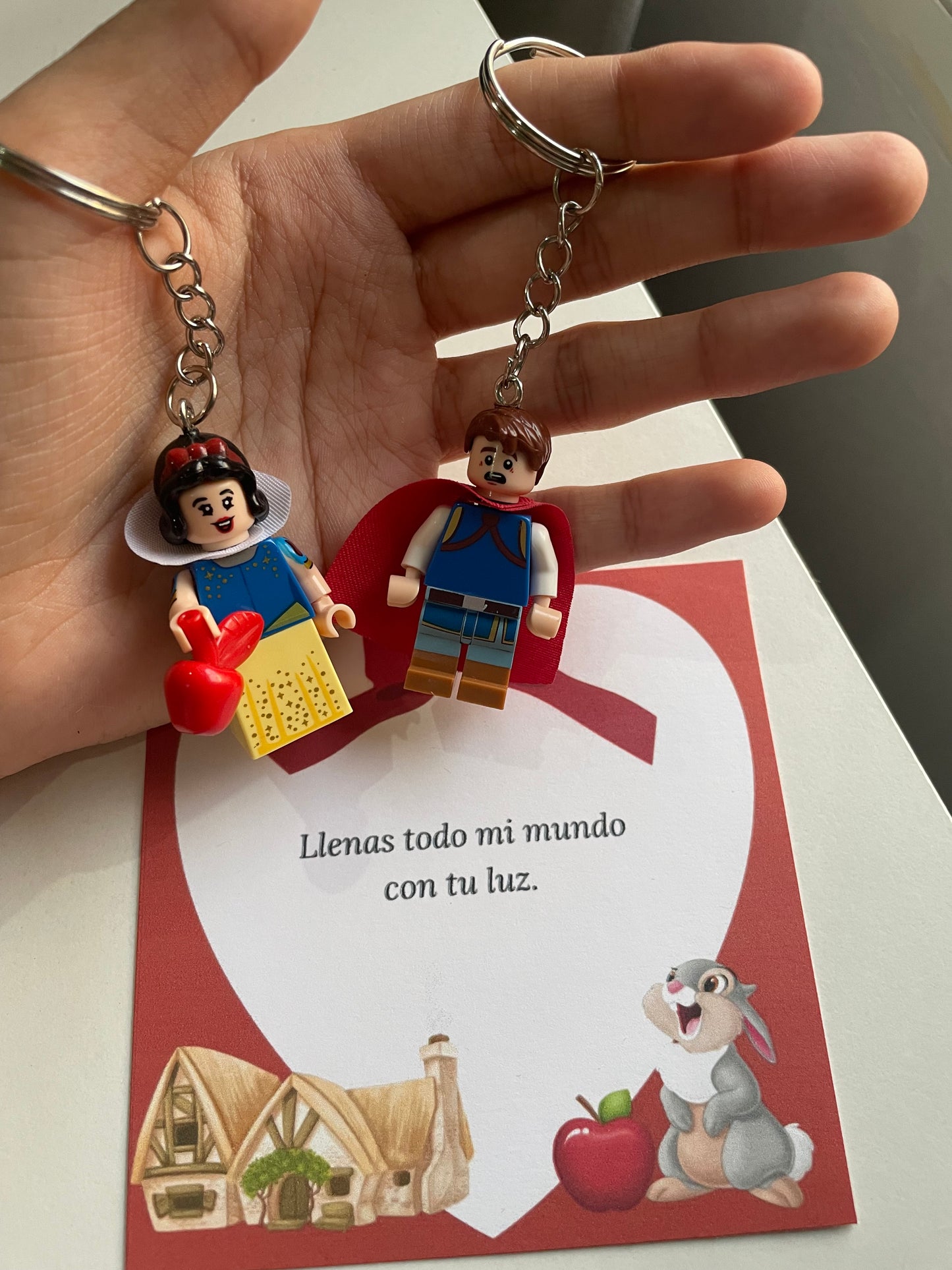 Set llaveros de Blancanieves 🍎🪞