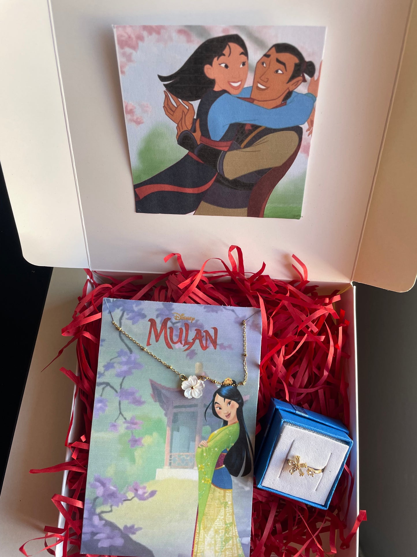 Pack collar y anillo Mulan