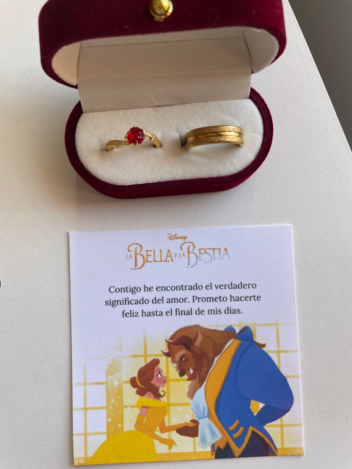 Anillos Promesa Bella y Bestia ❤️✨