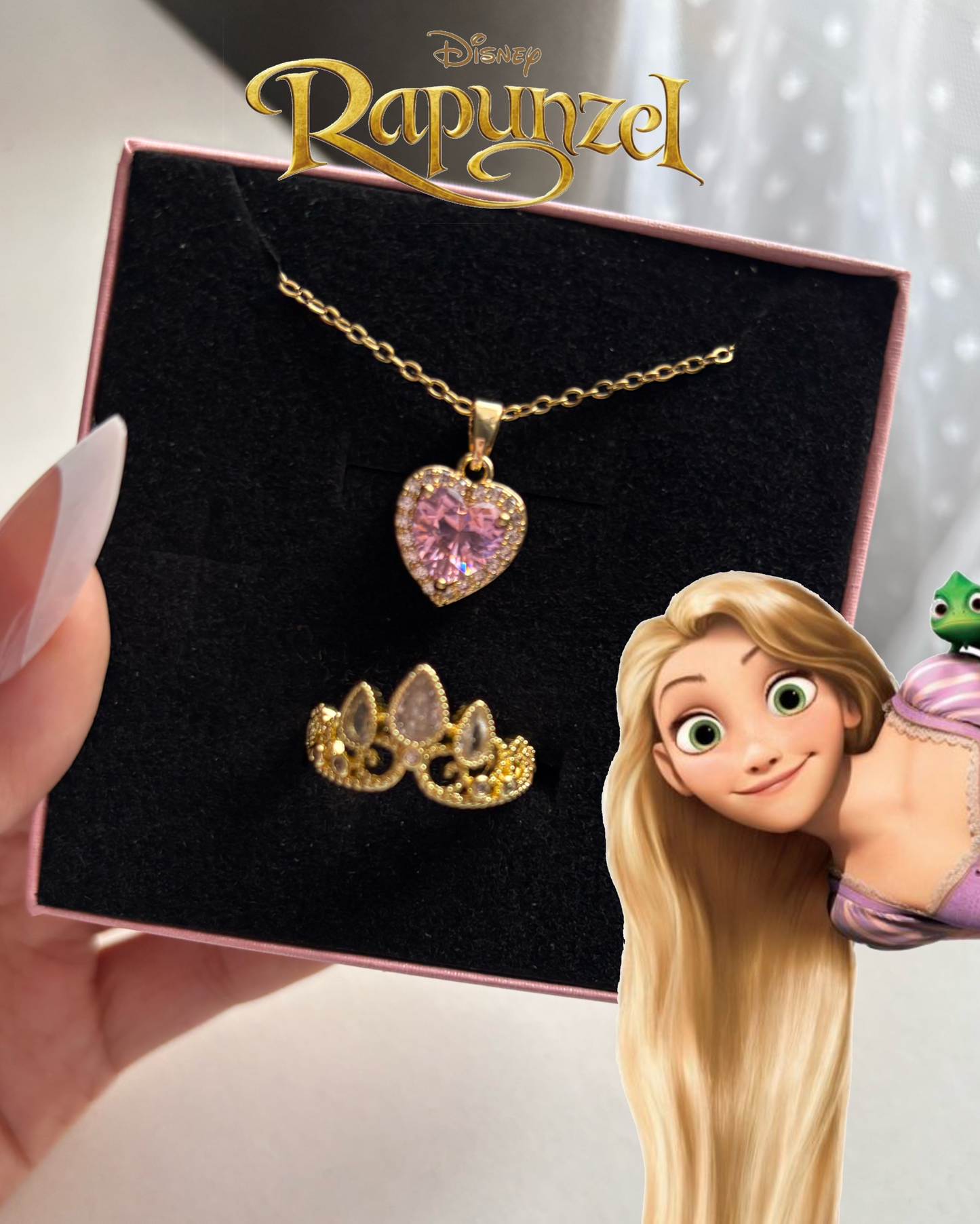 Set Rapunzel anillo y collar ☀️