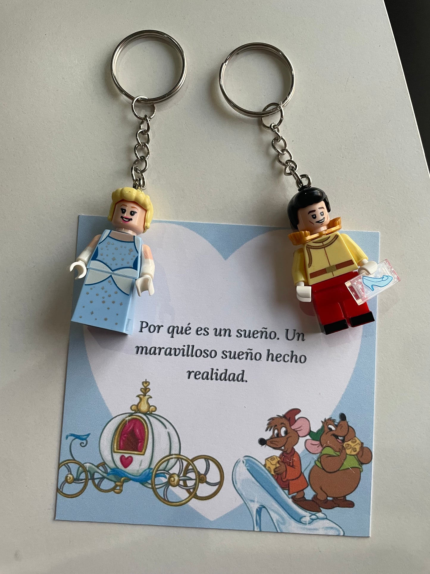 Set llaveros de Cenicienta 🐭💎