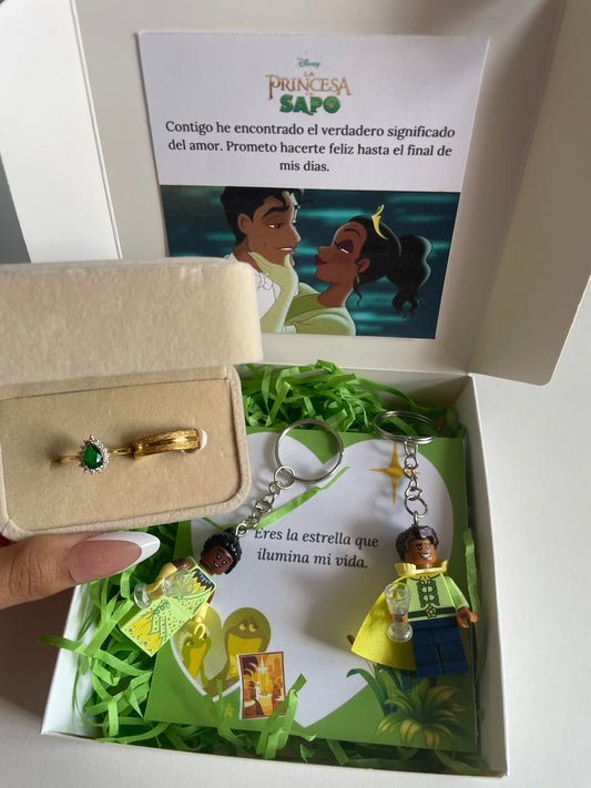 Caja regalo La princesa y el sapo 👑🐸