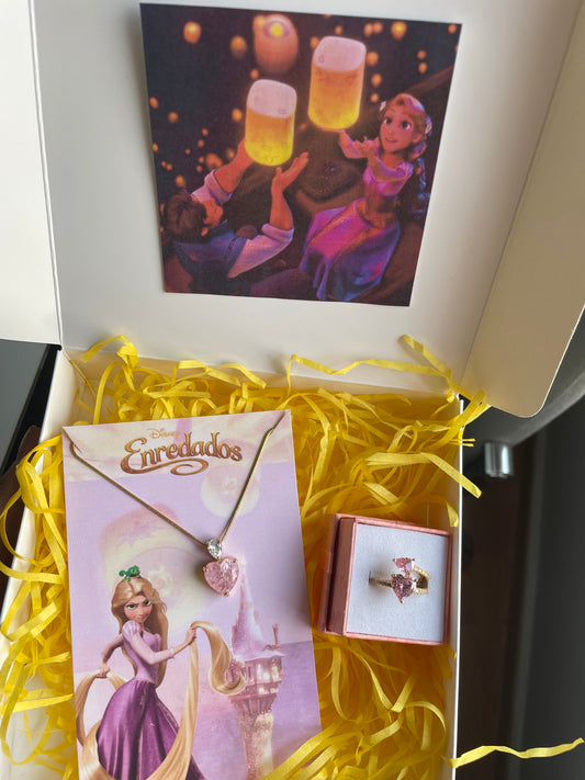 Pack collar y anillo de Rapunzel 🩷✨