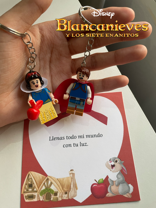 Set llaveros de Blancanieves 🍎🪞