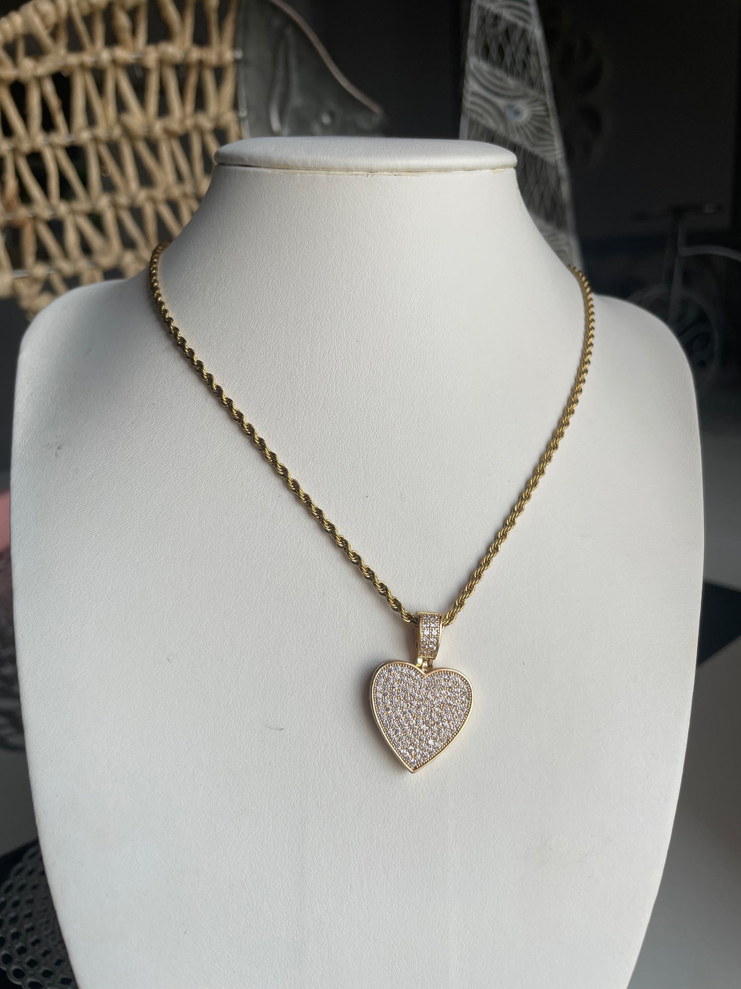 Collar corazón diamante ✨