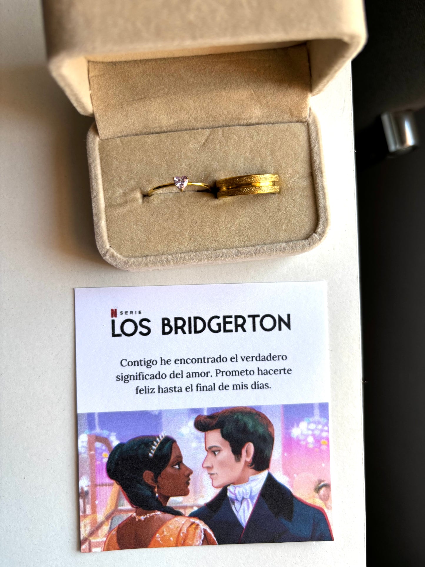 Anillos pareja Los Bridgenton (Kate y Anthony) 🐝🪻